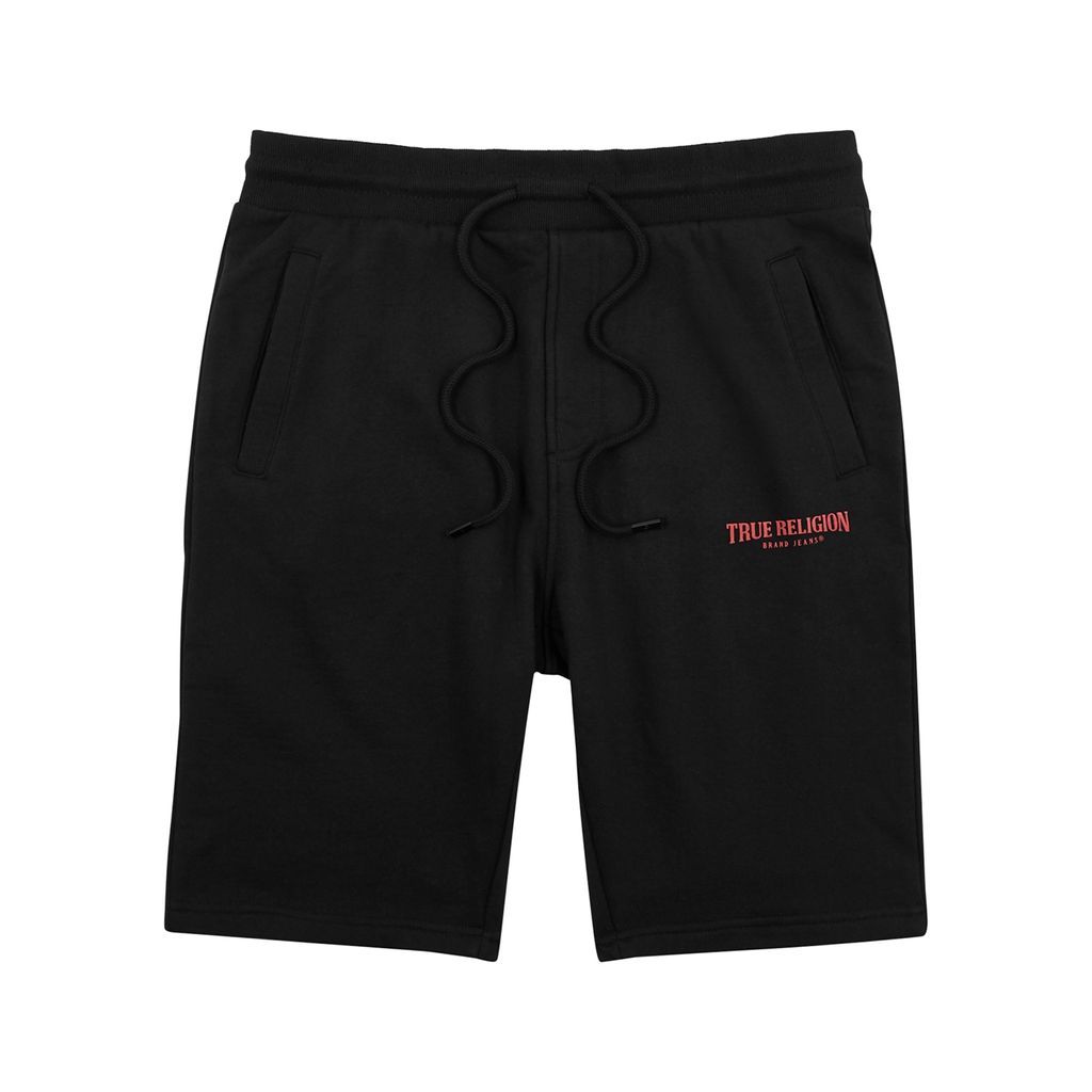 Black Logo-print Cotton Shorts - S