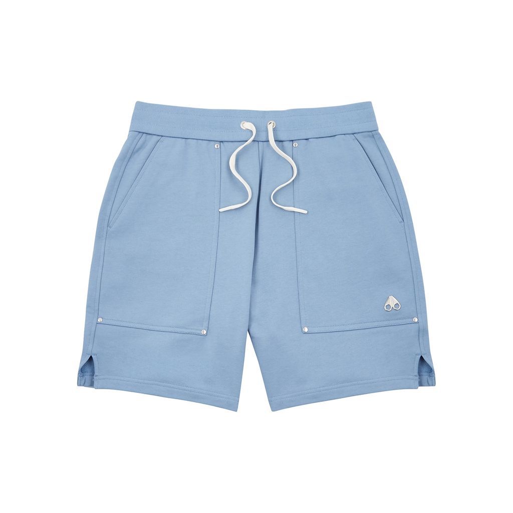 Gifford Logo Cotton Shorts - Light Blue - S