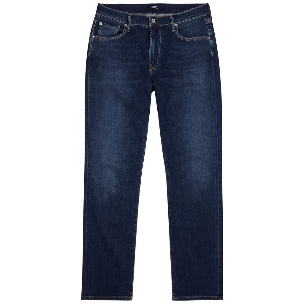 Gage Dark Blue Straight-leg Jeans - W36