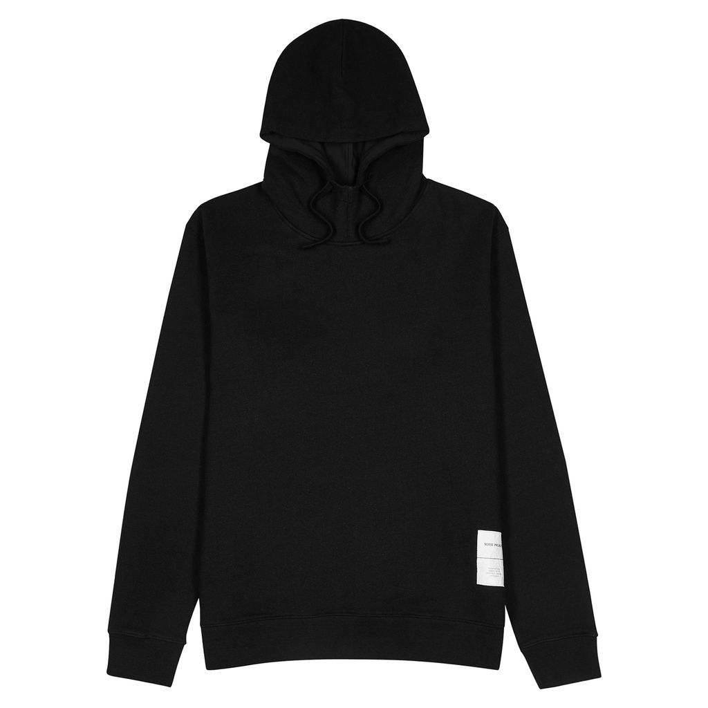 Fraser Tab Series Hooded Cotton Sweatshirt - Black - XL