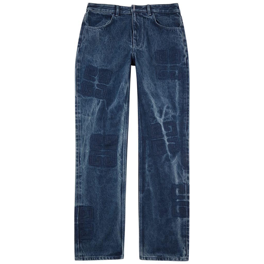 4G Straight-leg Jeans - Blue - W34