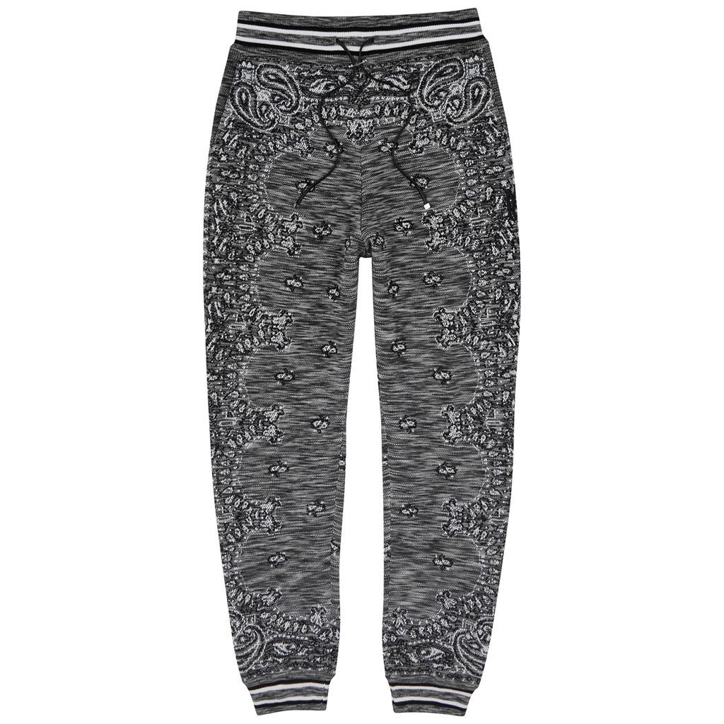 Bandana Space-dyed Cotton Sweatpants - Grey - M
