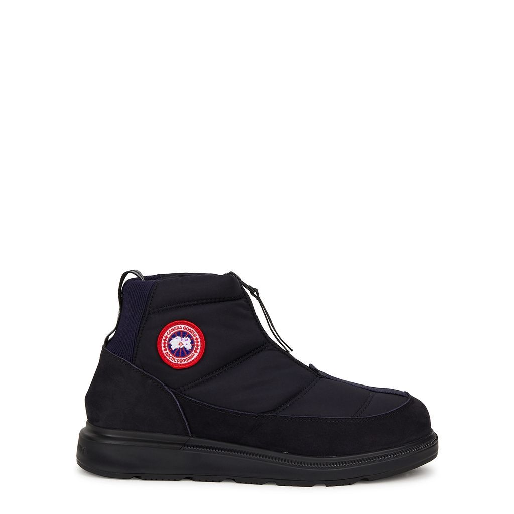 Crofton Puffer Nylon Ankle Boots - Navy - 9