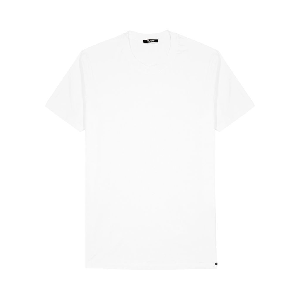 Stretch-jersey T-shirt - White - XL