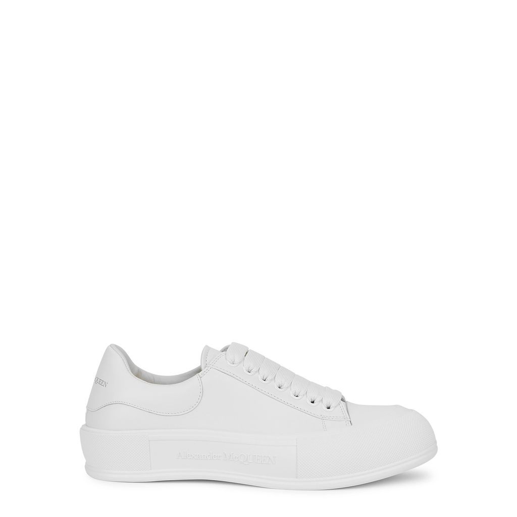Joey Black Leather Sneakers - White - 10