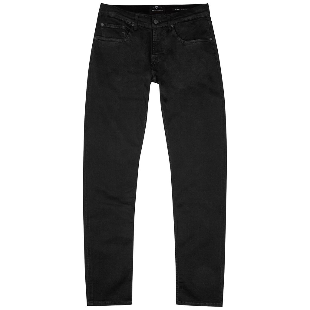 Slimmy Tapered Luxe Performance+ Jeans - Black - W33