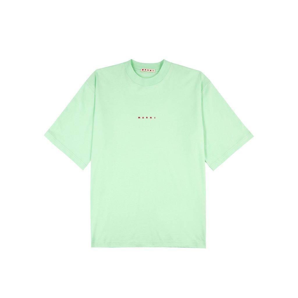 Logo-print Cotton T-shirt - Green - 50