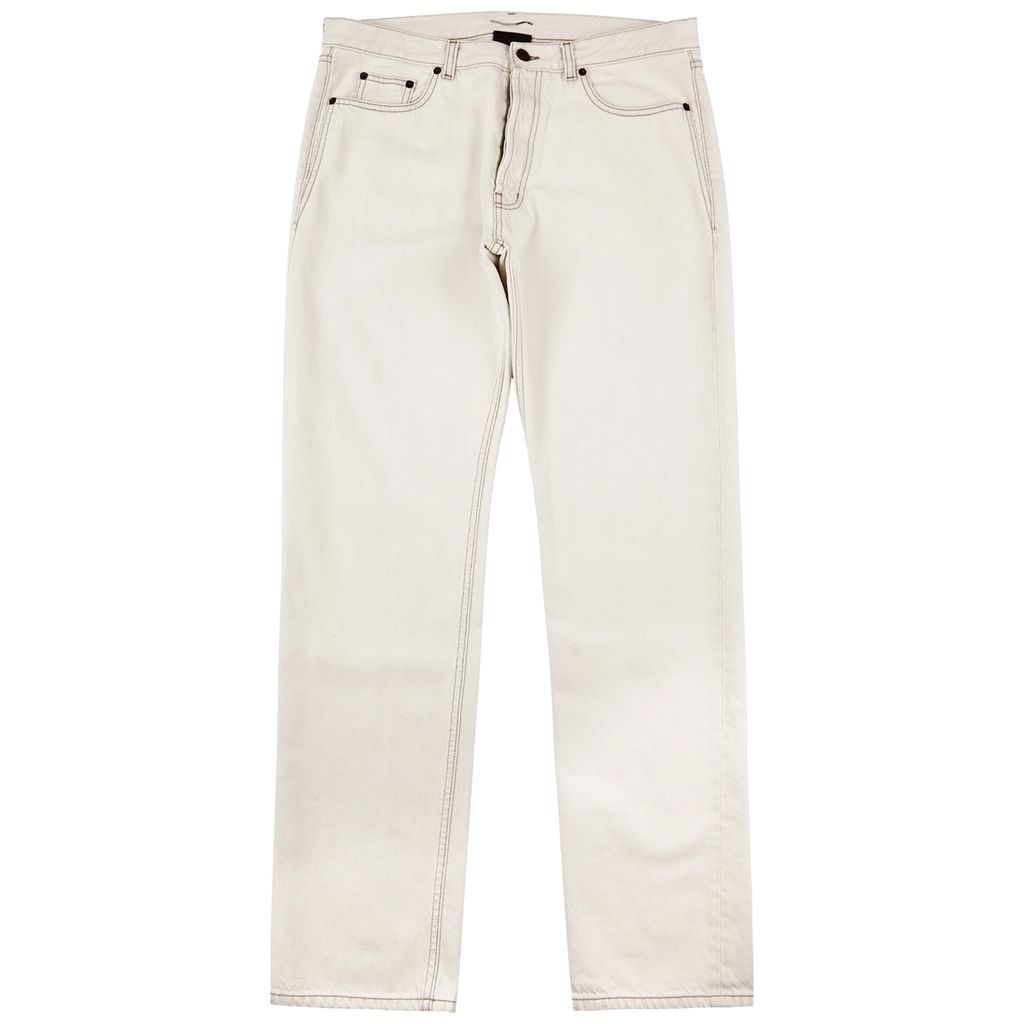 Slim-leg Jeans - Off White - W32