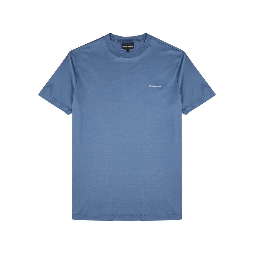Logo Jersey T-shirt - Blue - L