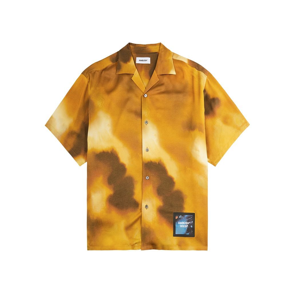 Printed Satin Shirt - Multicoloured - L