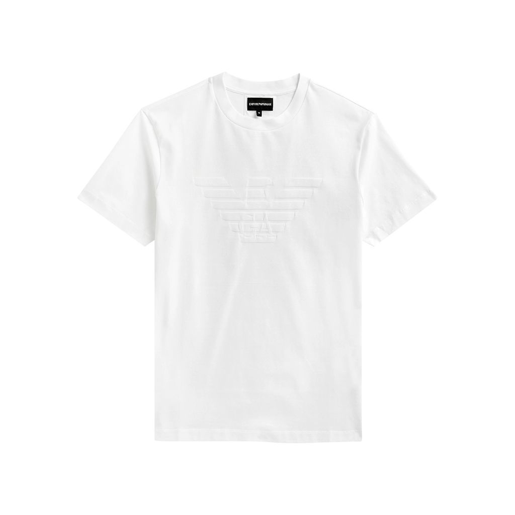 Logo-embossed Cotton T-shirt - White - M