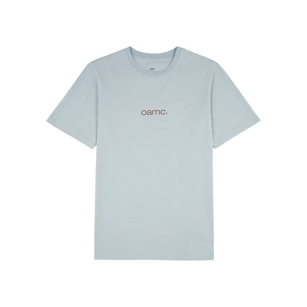 Speed Logo-print Cotton T-shirt - Blue - S