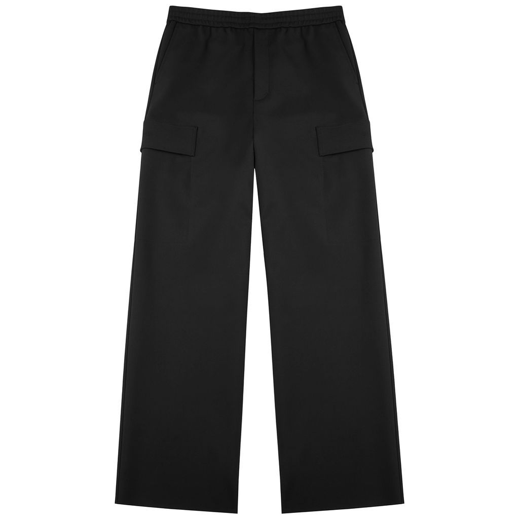 Straight-leg Wool-blend Trousers - Black - 48