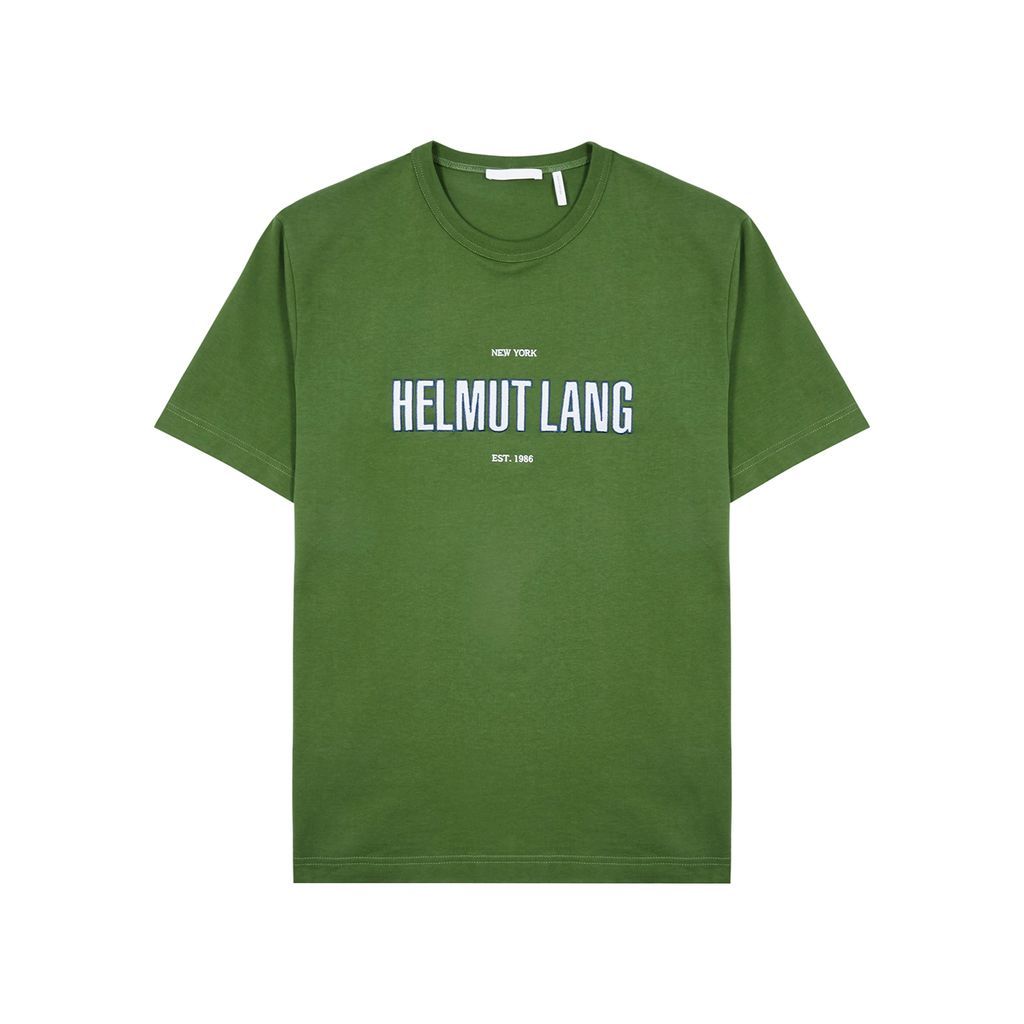 Logo-embroidered Cotton T-shirt - Green - L
