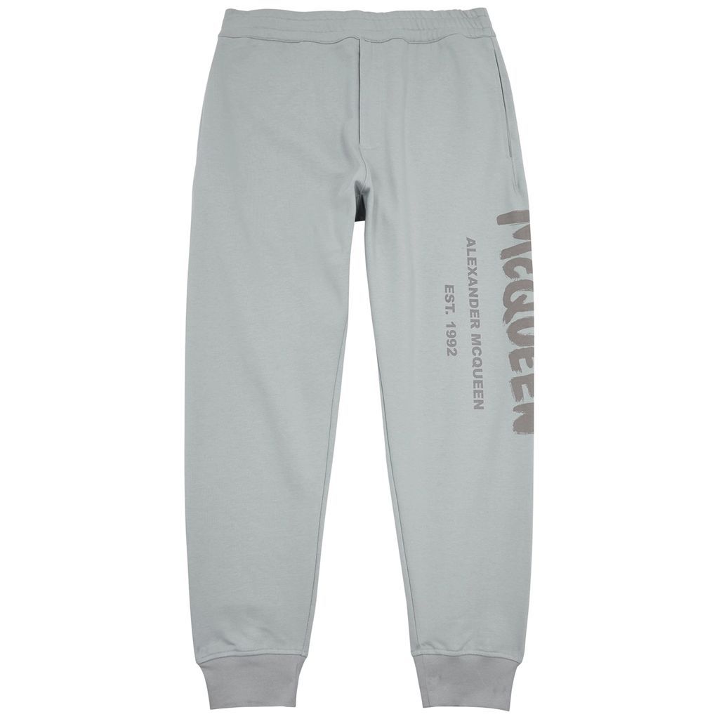 Logo-print Cotton Sweatpants - Grey - S
