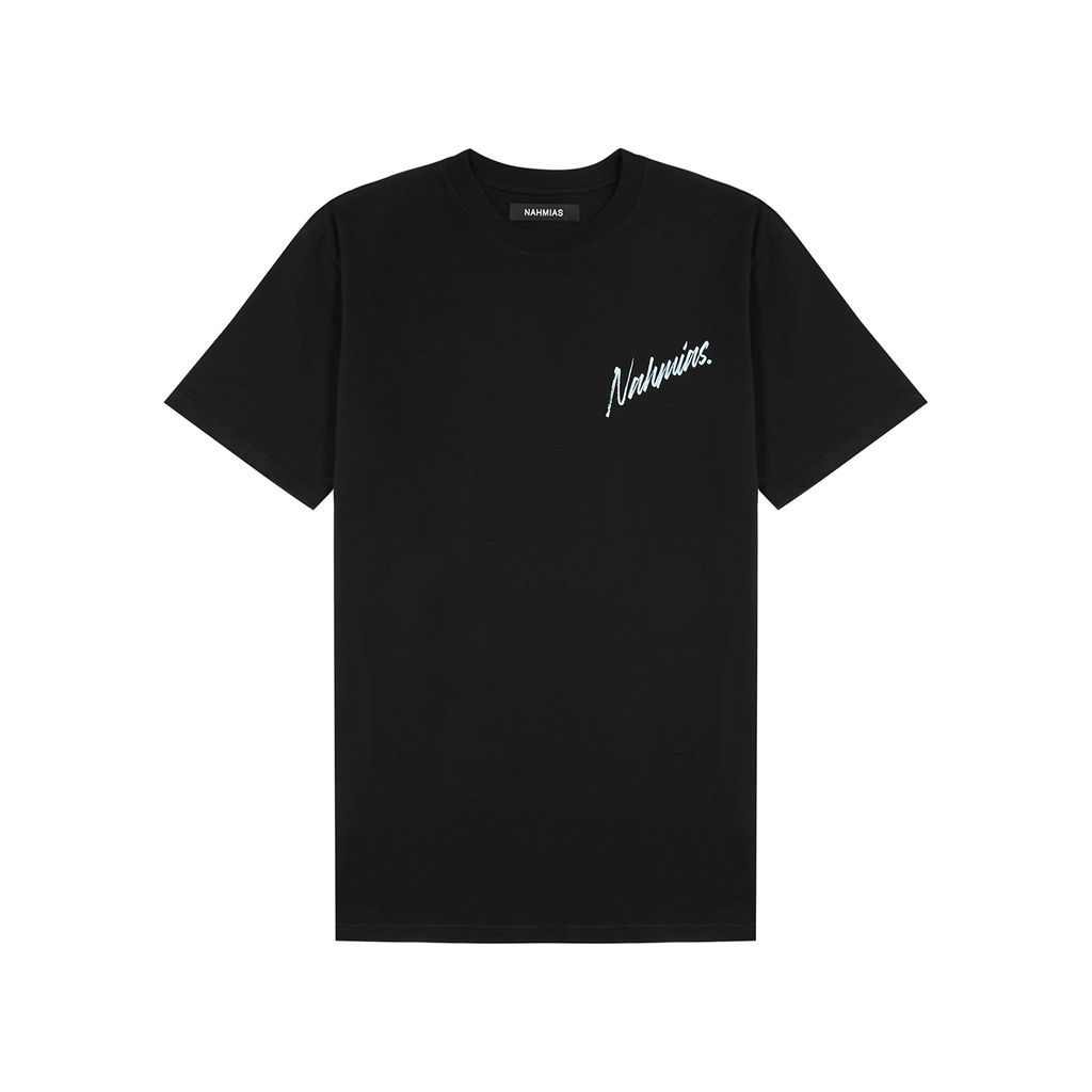 Miracle Surf Printed Cotton T-shirt - Black - L