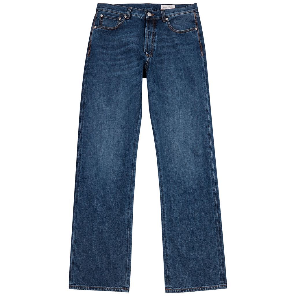 Straight-leg Jeans - Blue - 46