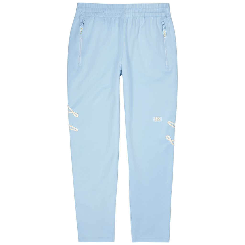 Logo-embroidered Stretch-jersey Track Pants - Blue - XL