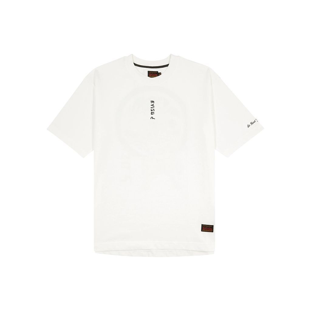 Samurai Logo Cotton T-shirt - Off White - M