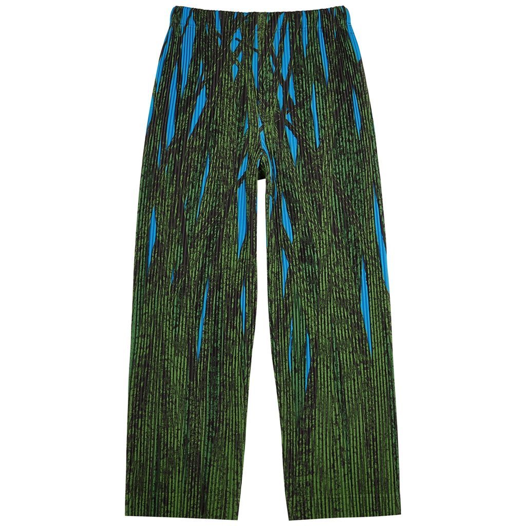 Printed Pleated Trousers - Multicoloured - 3
