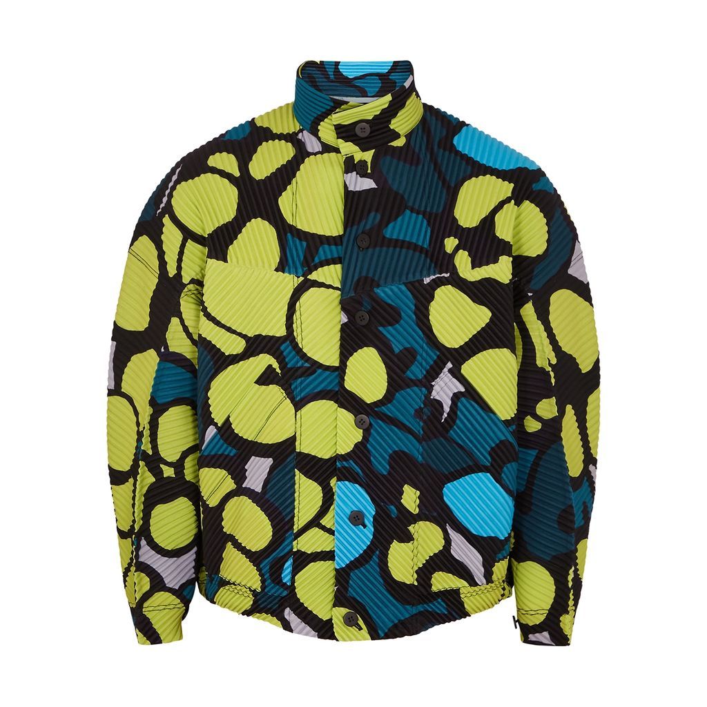 Printed Pleated Jacket - Multicoloured - 2