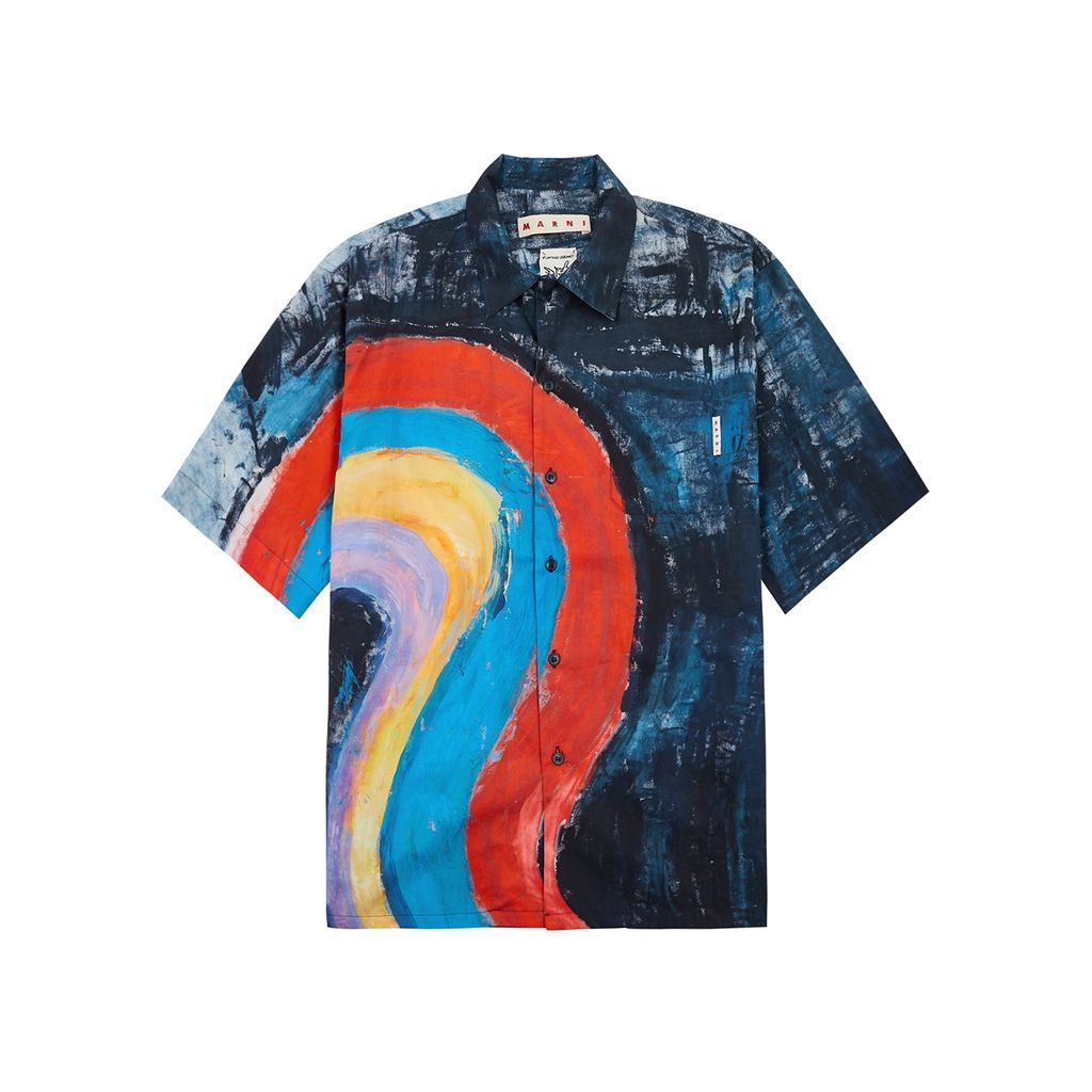 Printed Cotton Shirt - Multicoloured - 50
