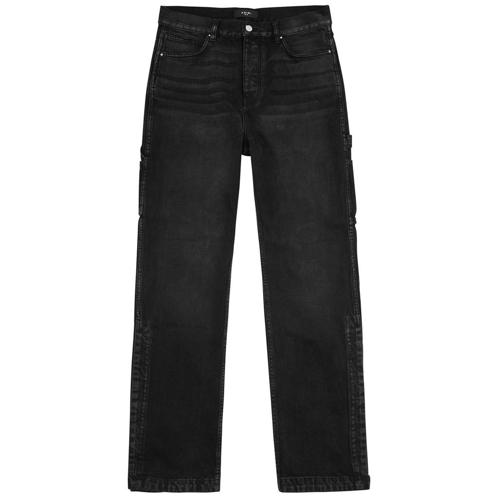 Stack Workman Flared-leg Jeans - Black - W34