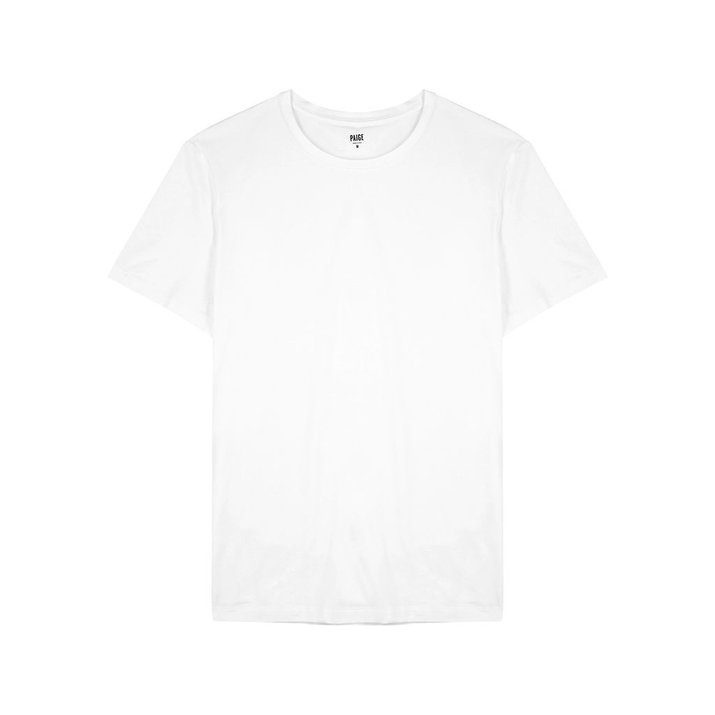 White Stretch-jersey T-shirt - XL