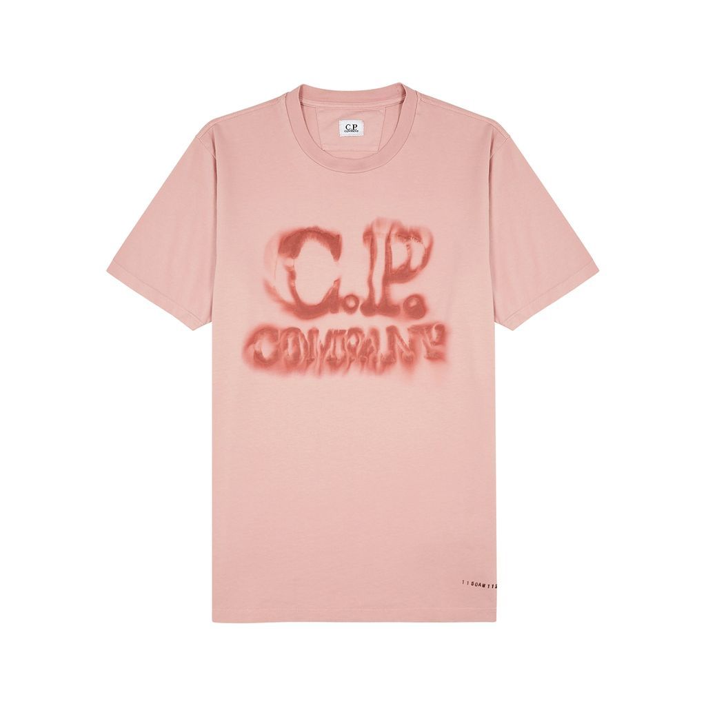 Logo-print Cotton T-shirt - Light Pink - L