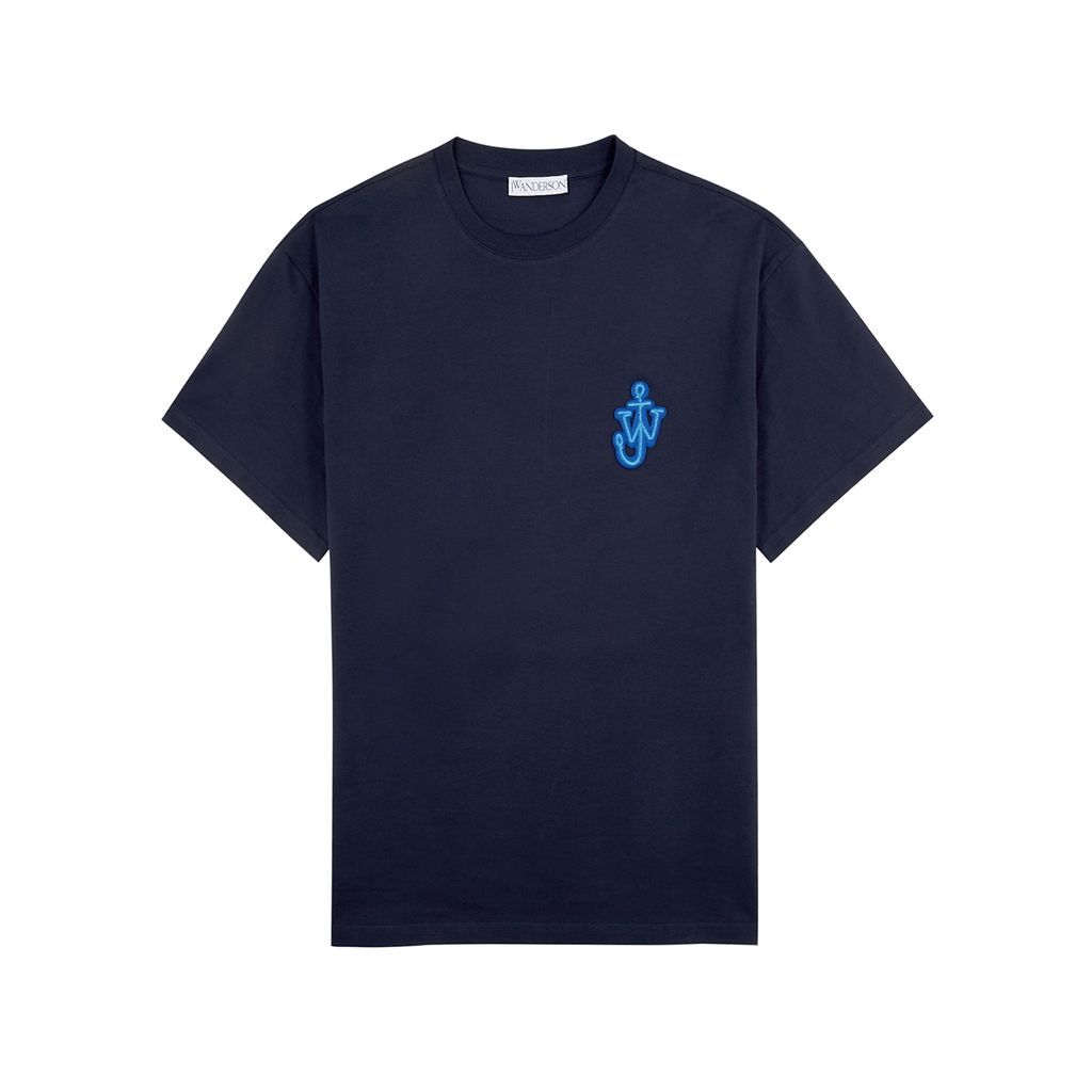 Core Logo Cotton T-shirt - Navy - L