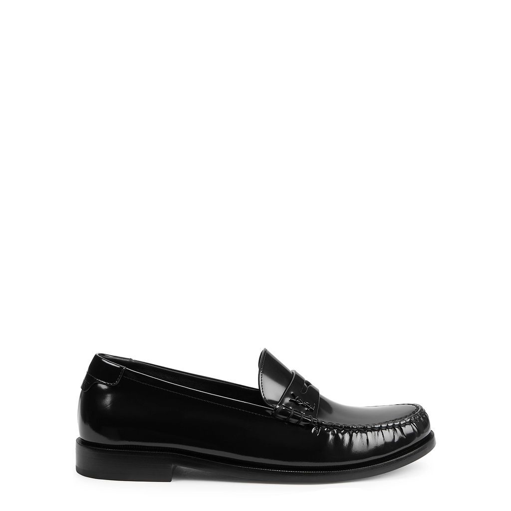 Black Patent Leather Loafers - 7