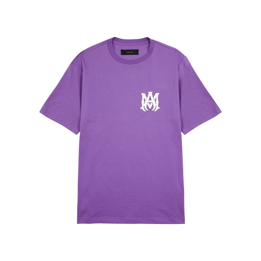 Logo-print Cotton T-shirt - Purple - M