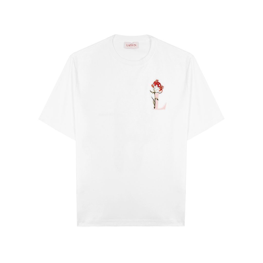 Botanica Logo Cotton T-shirt - White - M