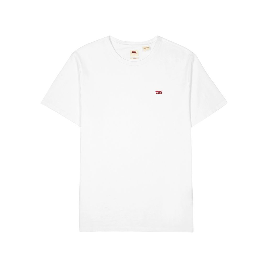 White Cotton T-shirt - S