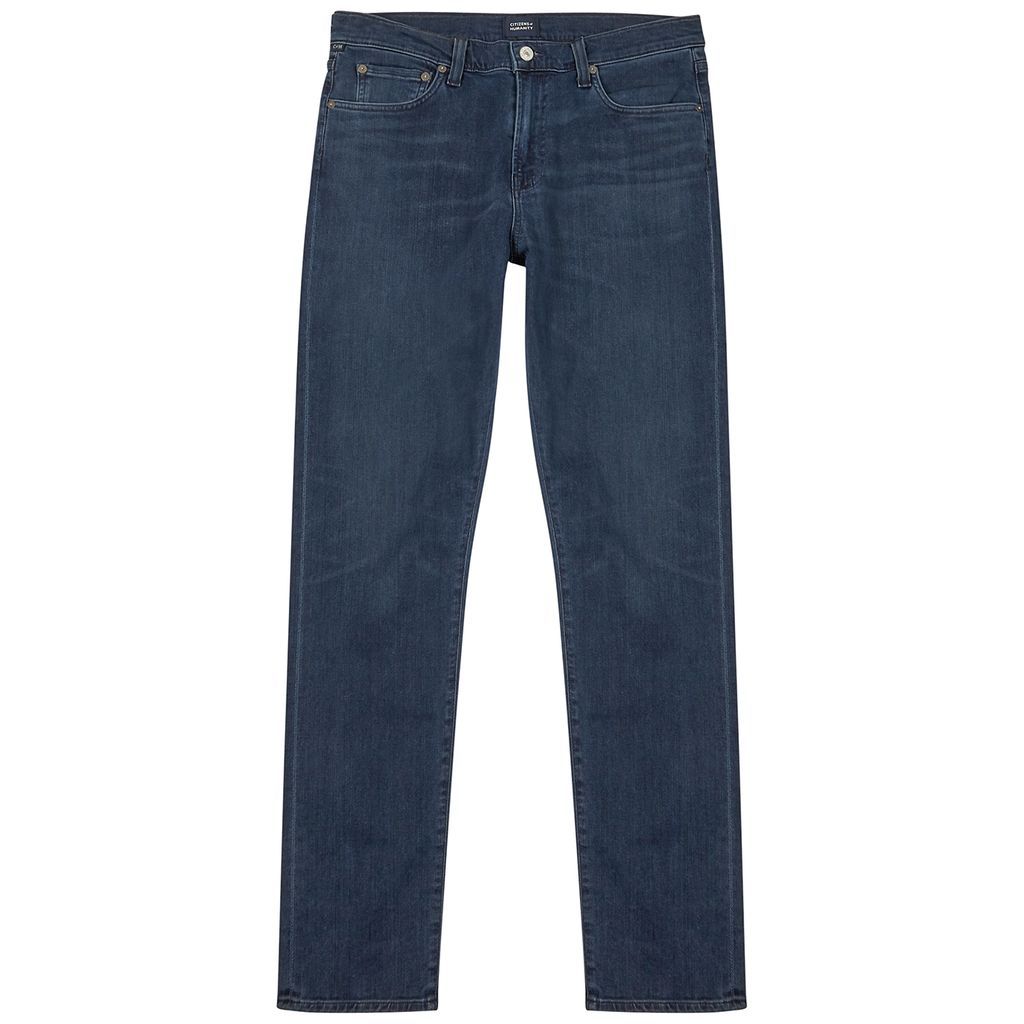 London Dark Blue Slim-leg Jeans - W28