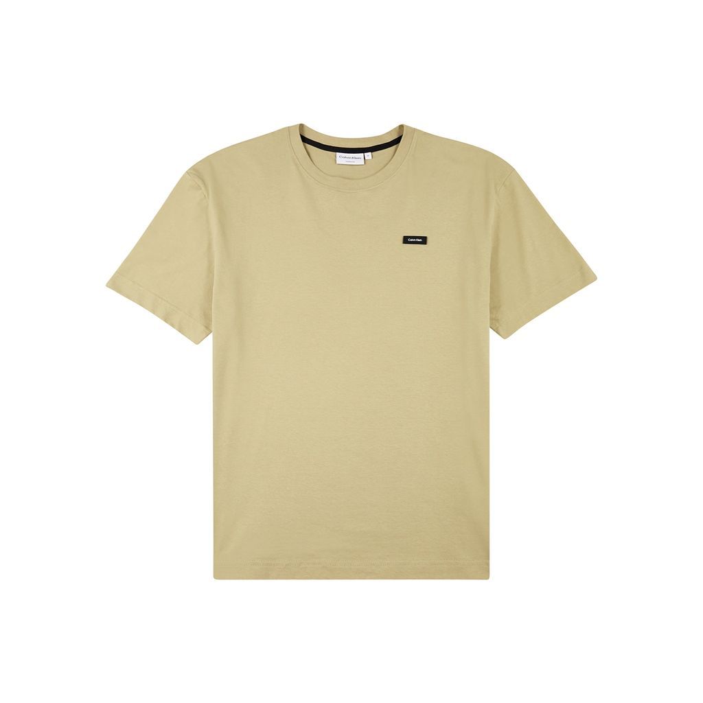 Logo Cotton T-shirt - TAN - L