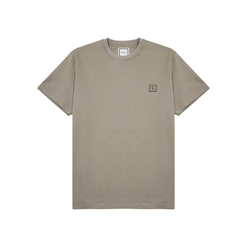 Logo Cotton T-shirt - Grey - 46