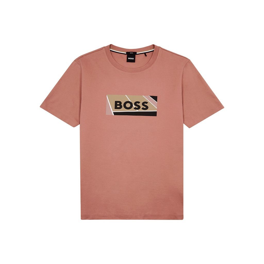 Logo-print Cotton T-shirt - Pink - S
