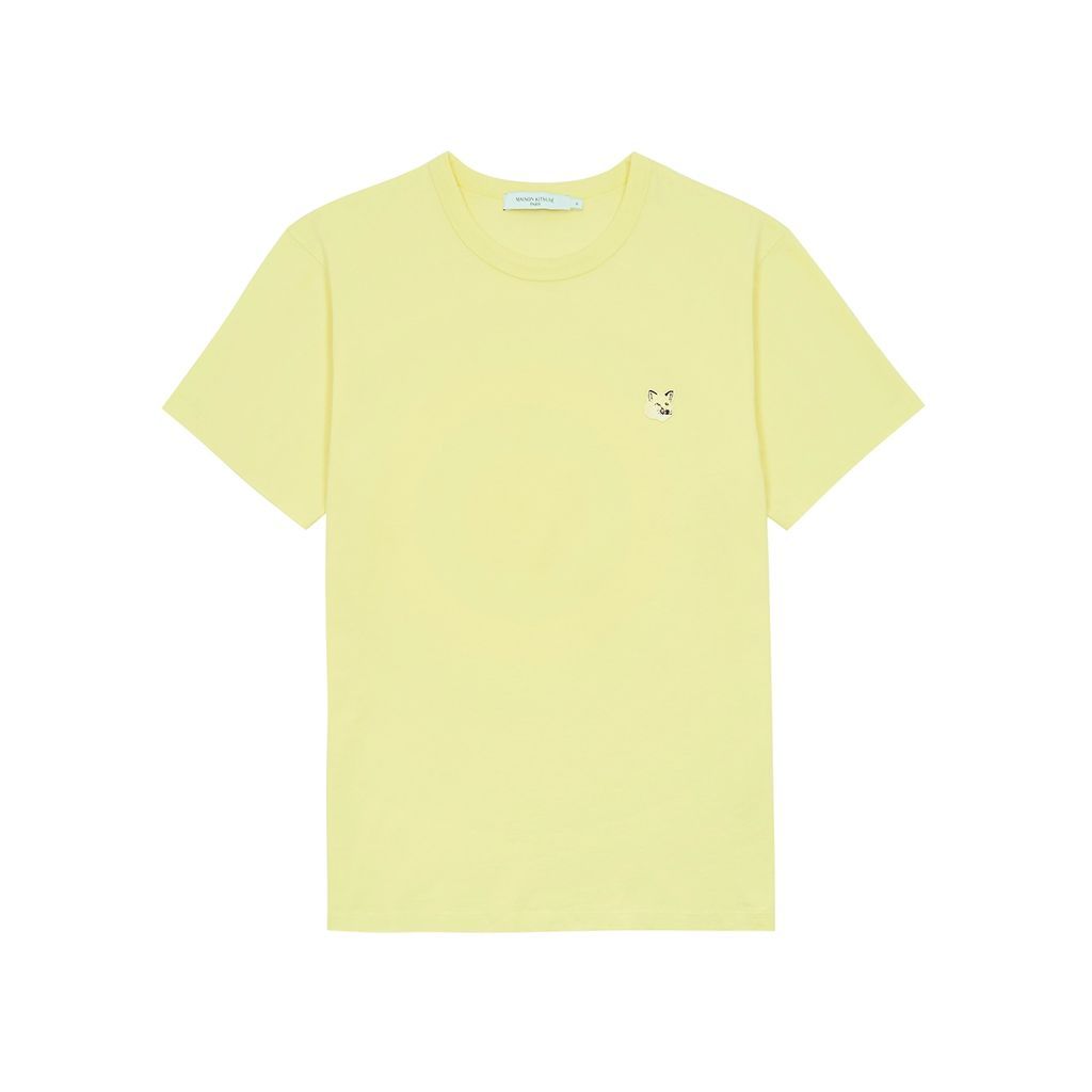 Maison Kitsuné Logo Cotton T-shirt - Yellow - M