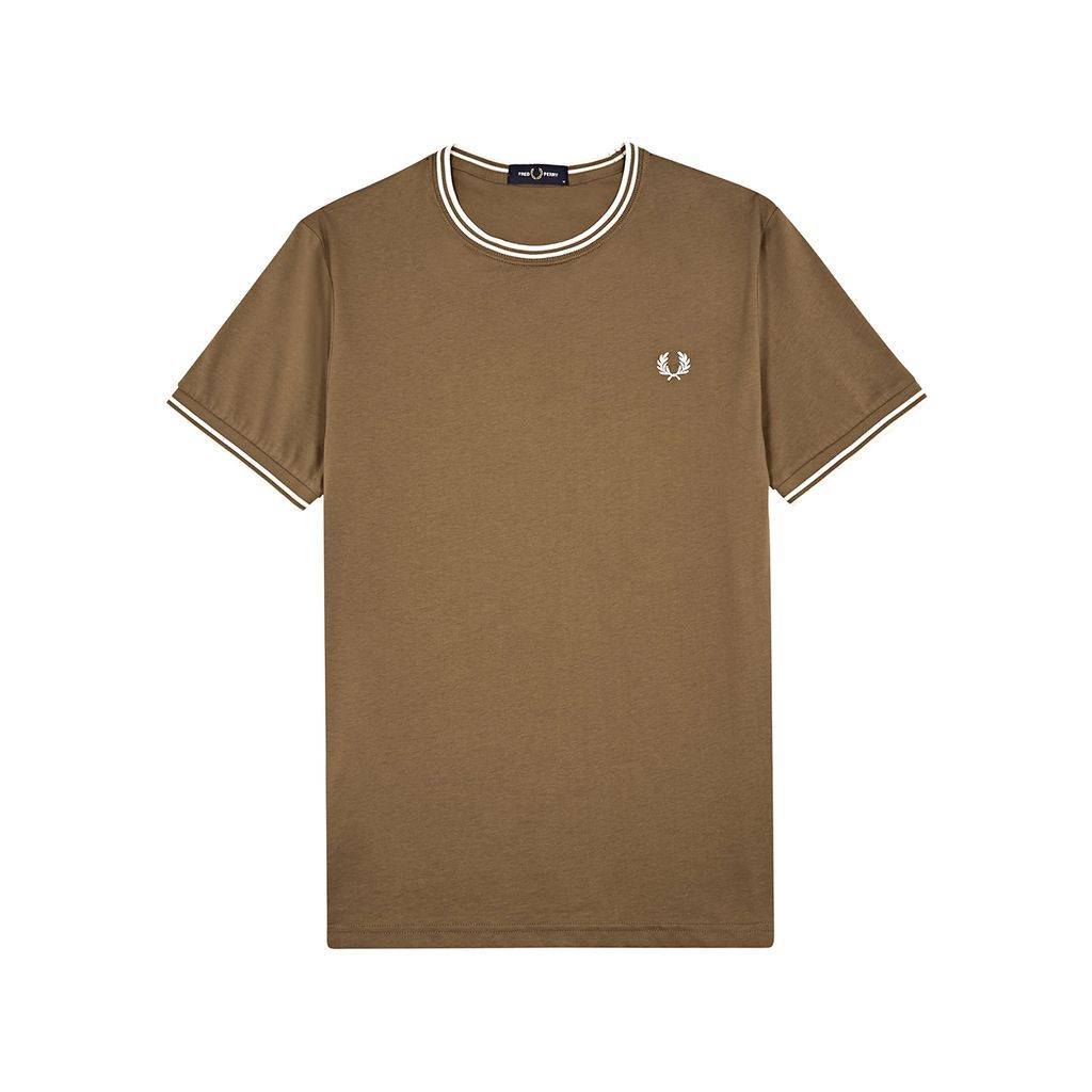 Logo-embroidered Cotton T-shirt - Camel - L