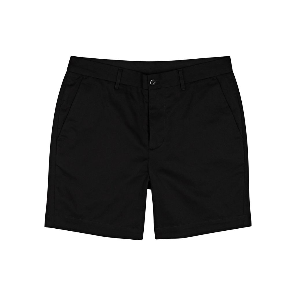 Cotton Chino Shorts - Black - W30