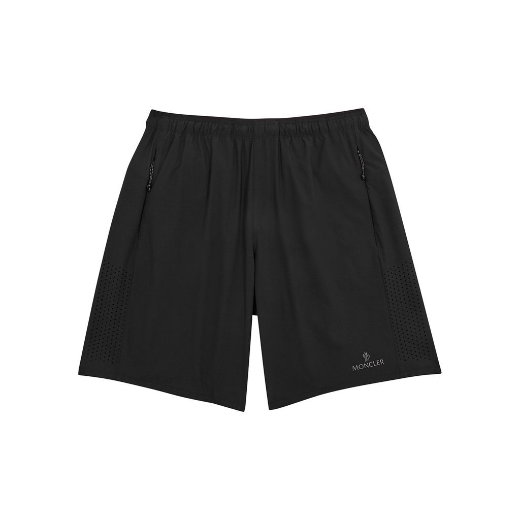 Stretch-nylon Shorts - Black - L