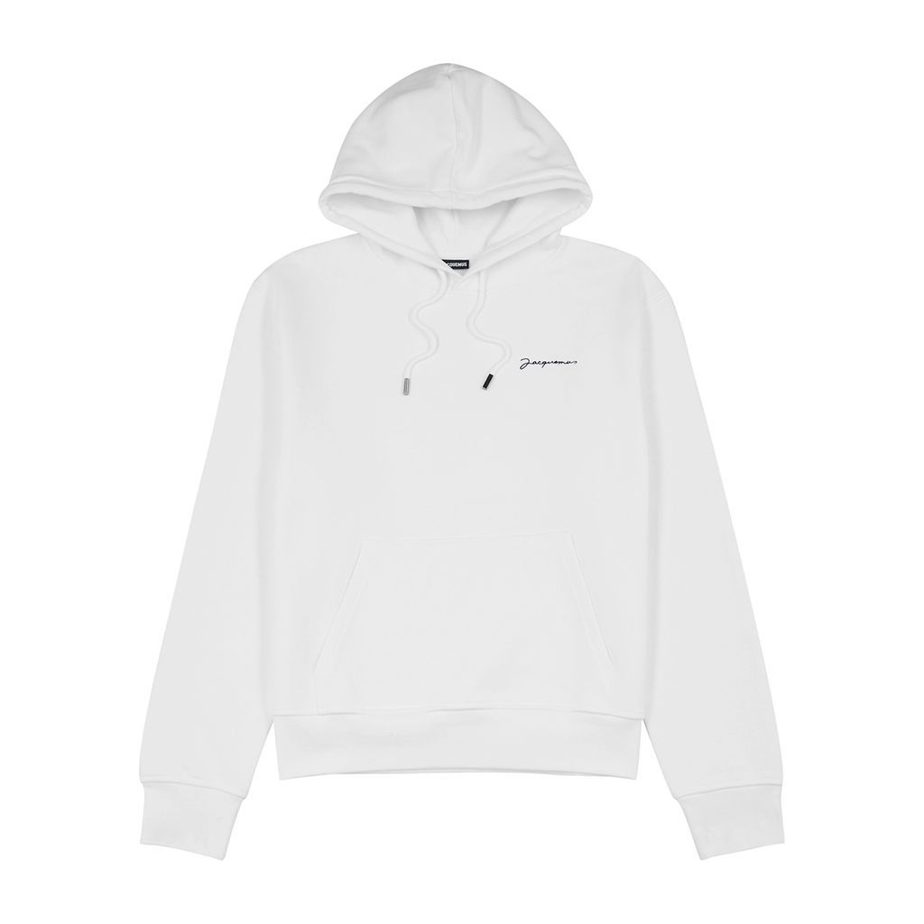 Le Sweatshirt Brodé Hooded Cotton Sweatshirt, Sweatshirt - White - M