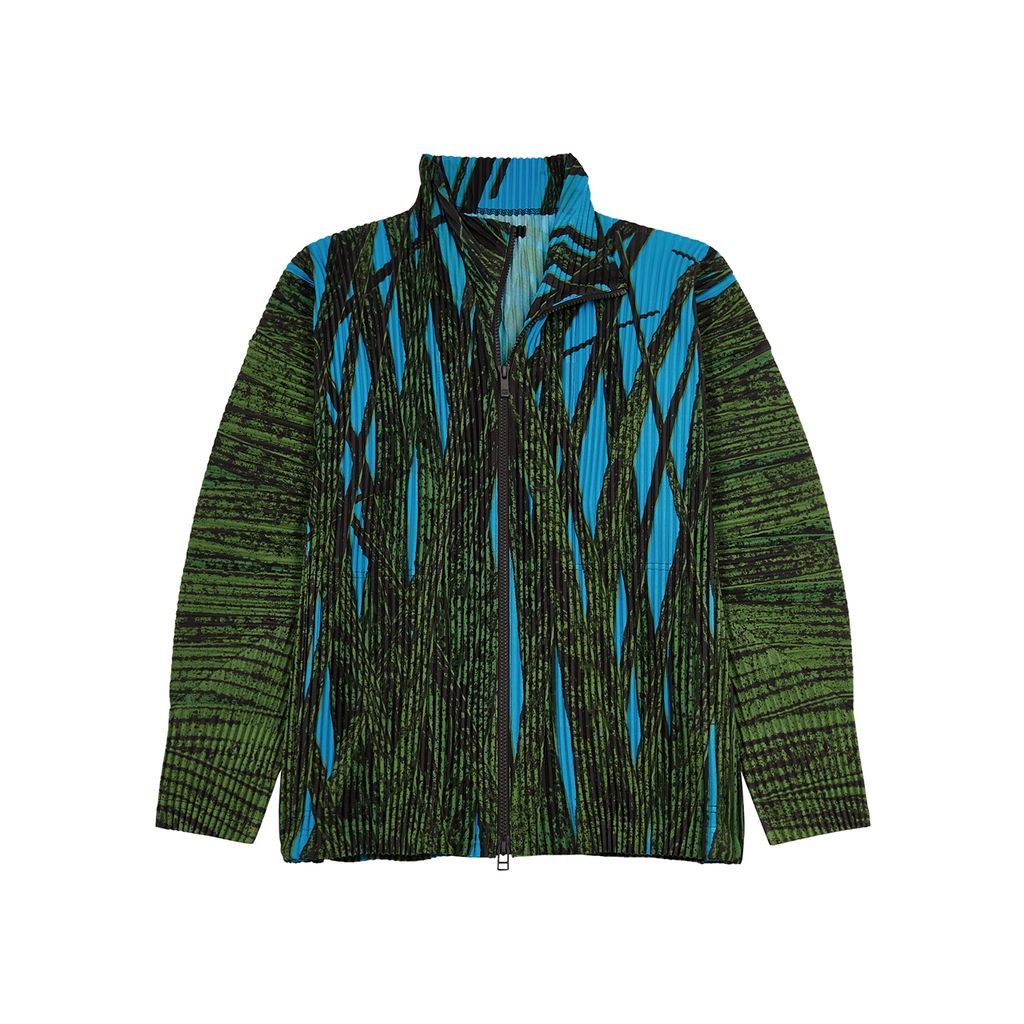 Printed Pleated Jacket - Multicoloured - 3