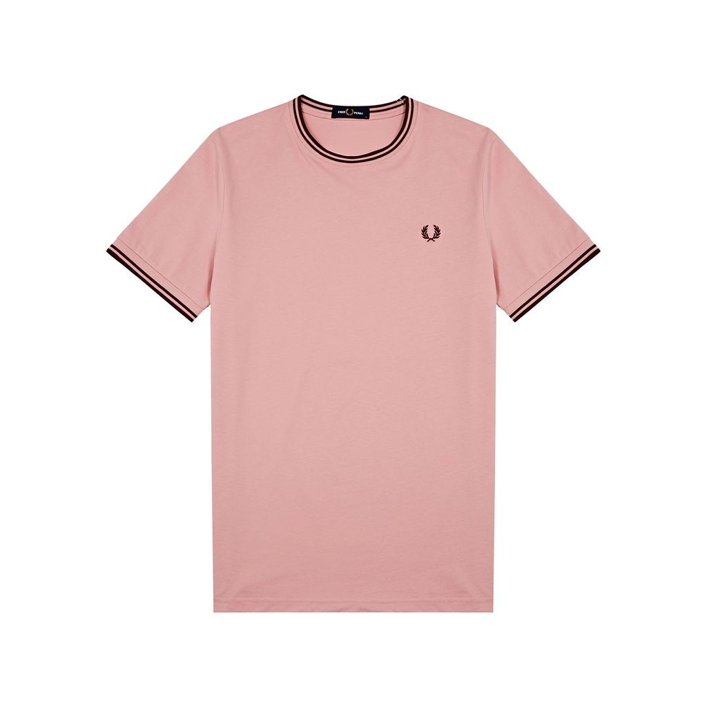 Logo-embroidered Cotton T-shirt - Pink - XL