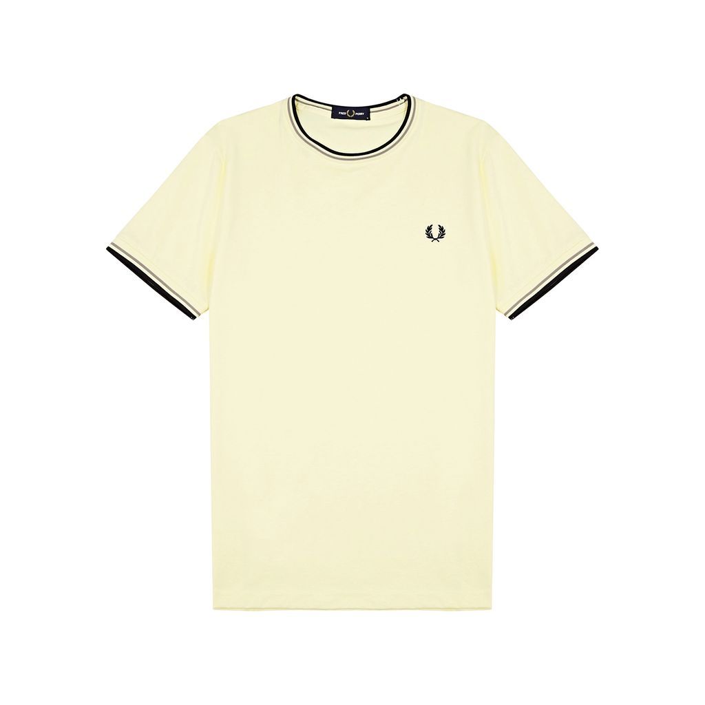 Logo-embroidered Cotton T-shirt - Yellow - S