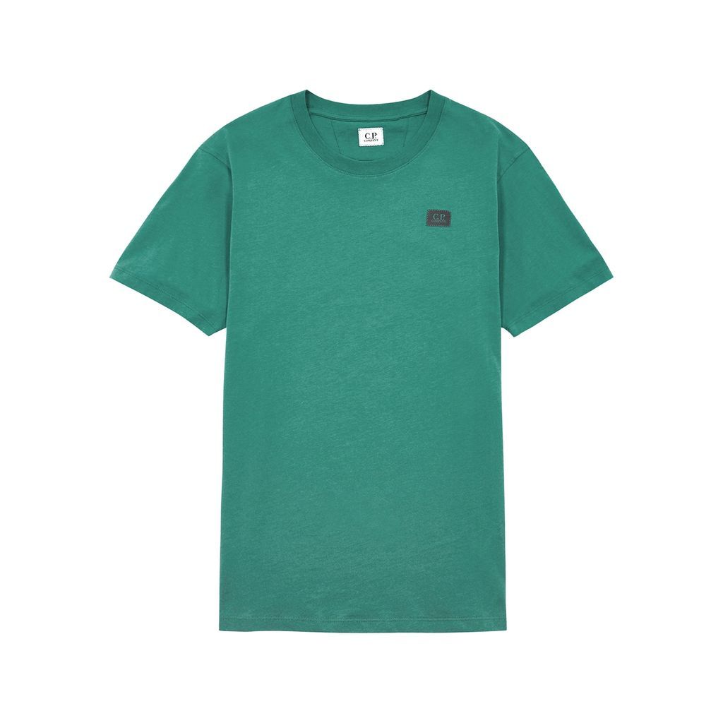 Logo Cotton T-shirt - Green - S