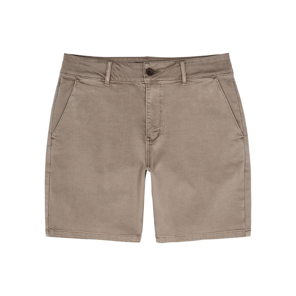 Thompson Stretch-cotton Chino Shorts - Beige - W32