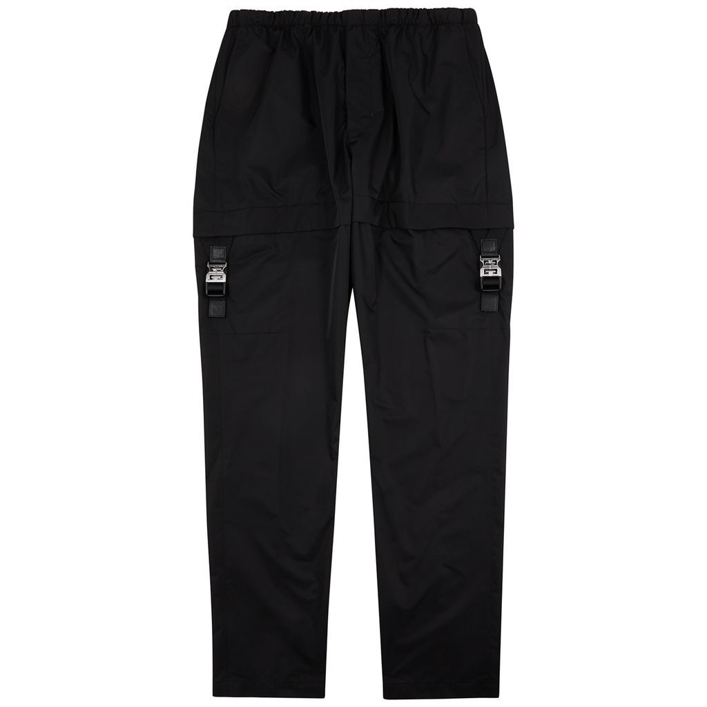 4G Buckle-embellished Shell Trousers - Black - 50