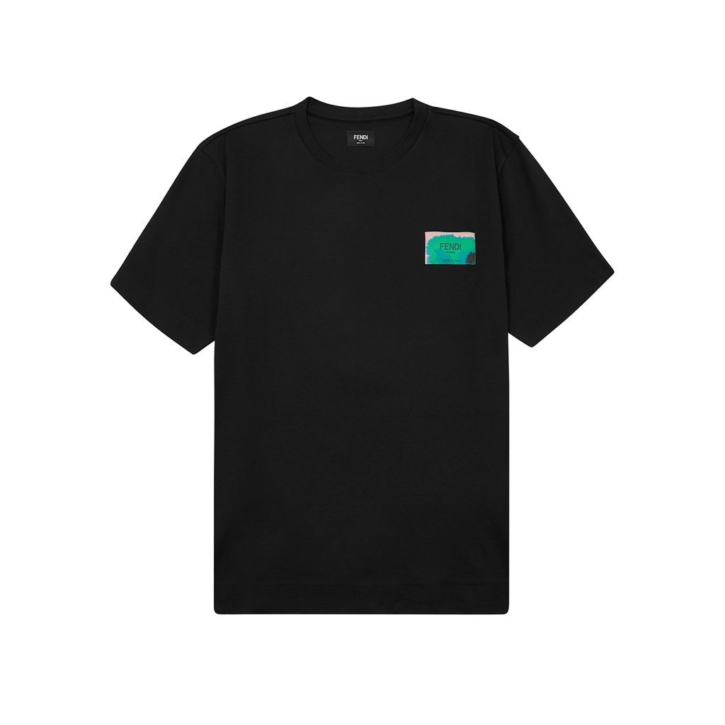 Logo Cotton T-shirt - Black - M